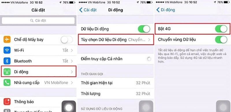 Bật 4G truy cập Five88 cực tiện lợi