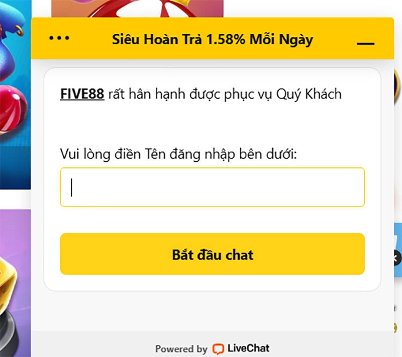 Liên hệ và làm theo hướng dẫn của CSKH để thực hiện cách xóa tài khoản Five88